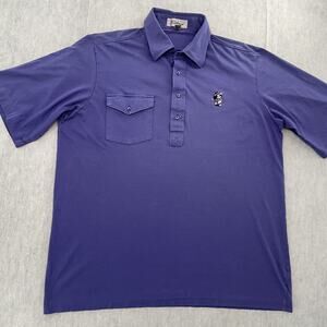 VINTAGE Titleist Mickey Mouse Shirt Adult XL Purple Polo Disney Golf Japan Mens